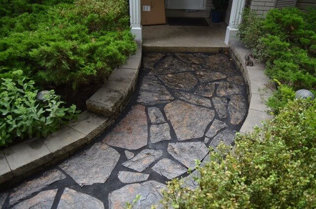 Deep clean of patio stones - Before